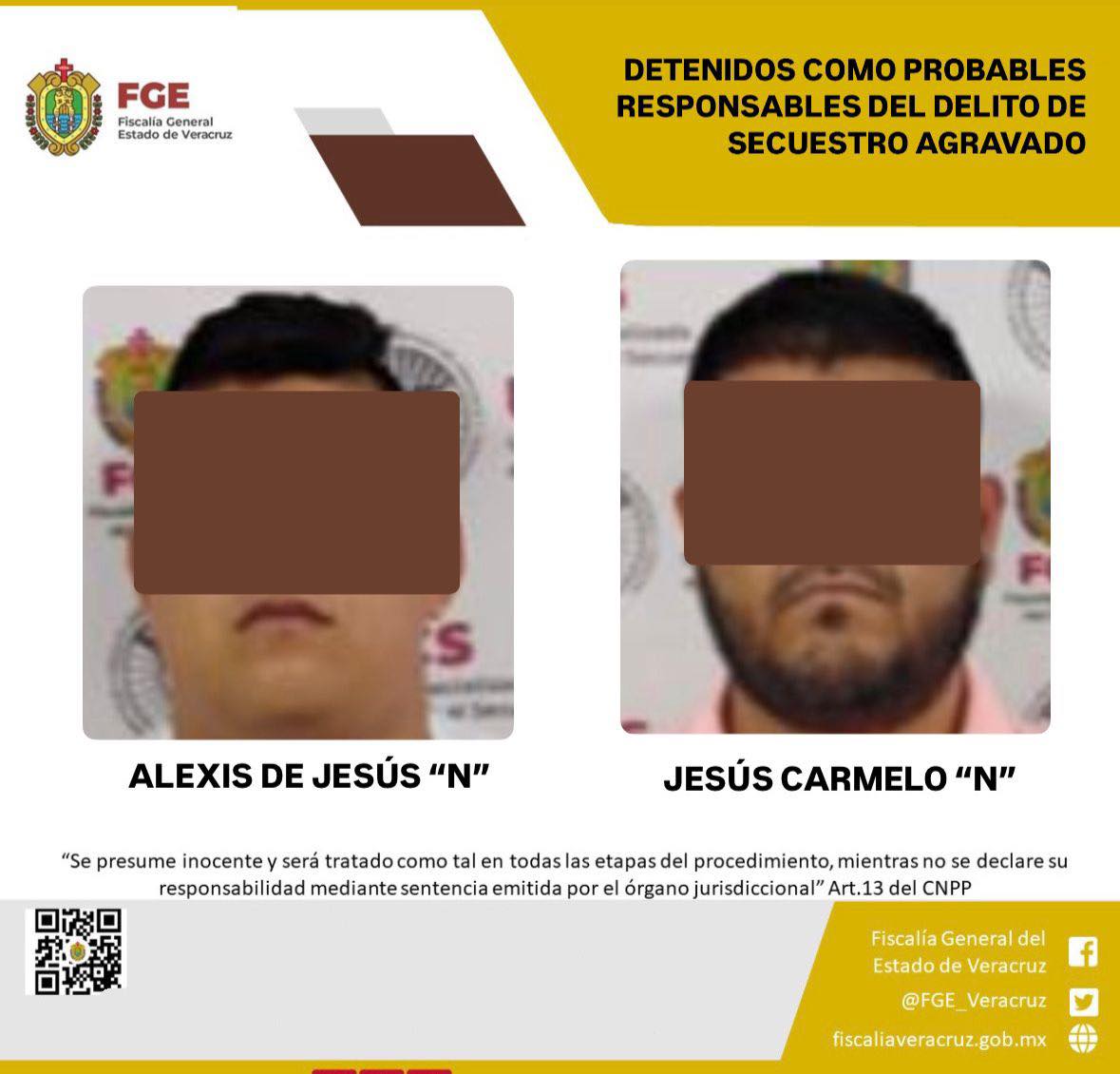 DETENIDOS COMO PROBABLES RESPONSABLES DEL DELITO DE SECUESTRO AGRAVADO