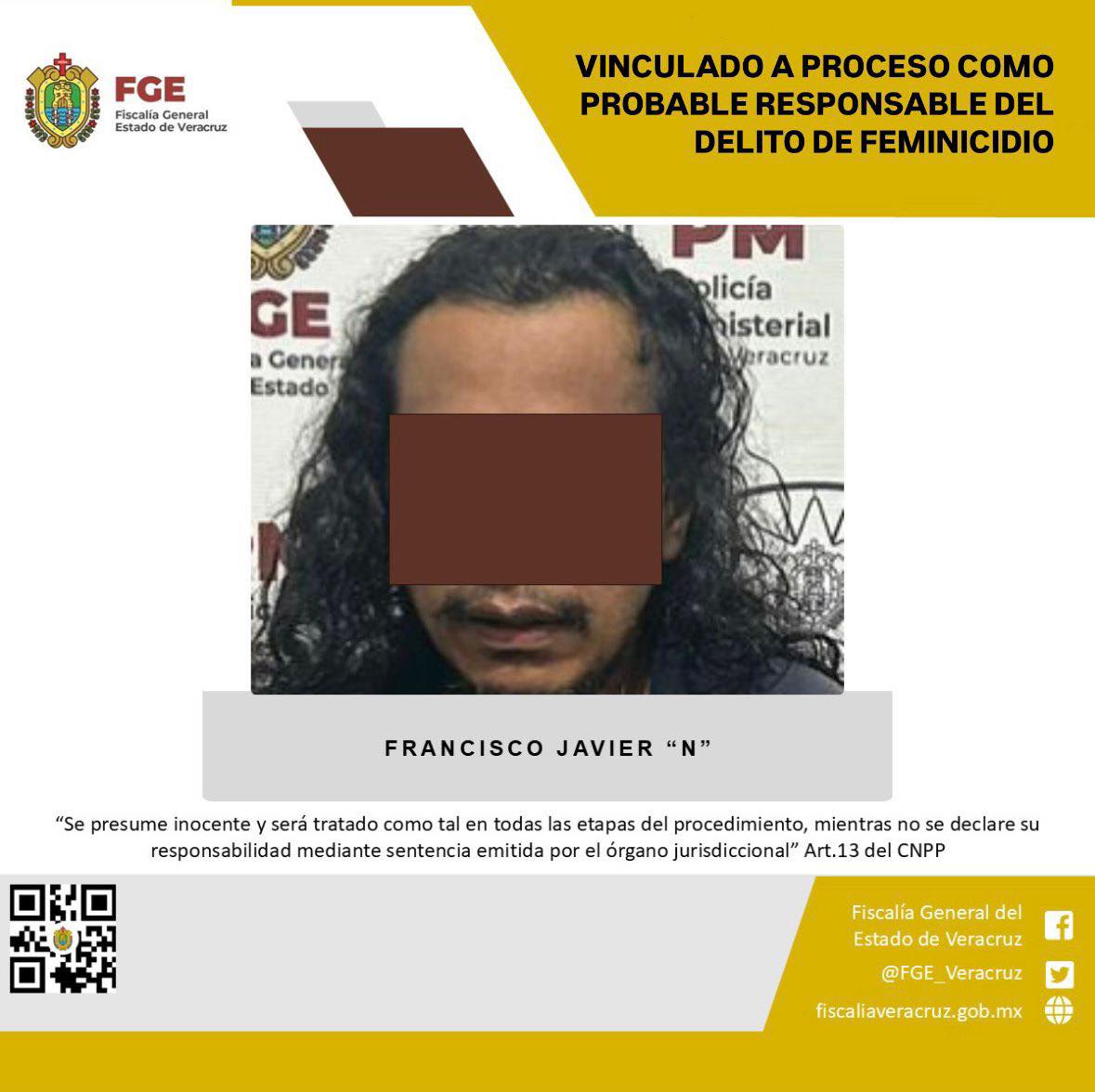 VINCULADO A PROCESO PRESUNTO FEMINICIDA DE LAS CHOAPAS