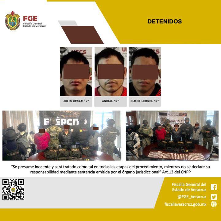 DETENIDOS EN FLAGRANCIA EN COORDINACIÓN CON FUERZAS FEDERALES