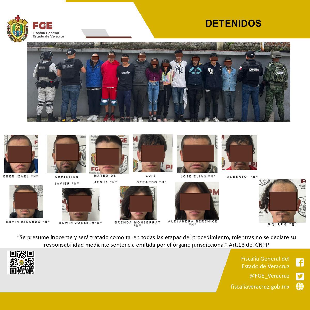 FGE INFORMA SOBRE OPERATIVOS CONJUNTOS CON FUERZAS FEDERALES EN XALAPA