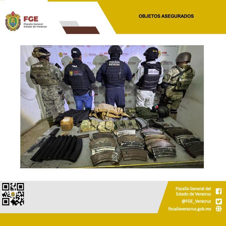 OBJETOS ASEGURADOS EN OPERATIVO DE CATEO CON FUERZAS FEDERALES EN SAYULA DE ALEMÁN