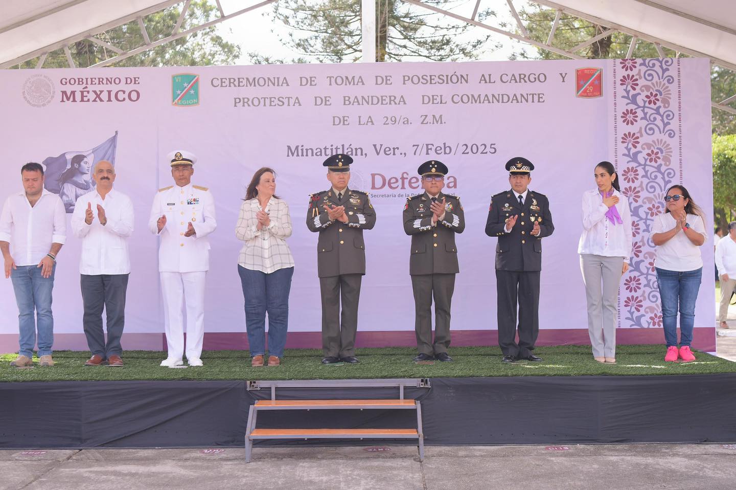 FISCAL GENERAL ASISTE A LA CEREMONIA DE CAMBIO DE MANDO DE LA 29/A ZONA MILITAR