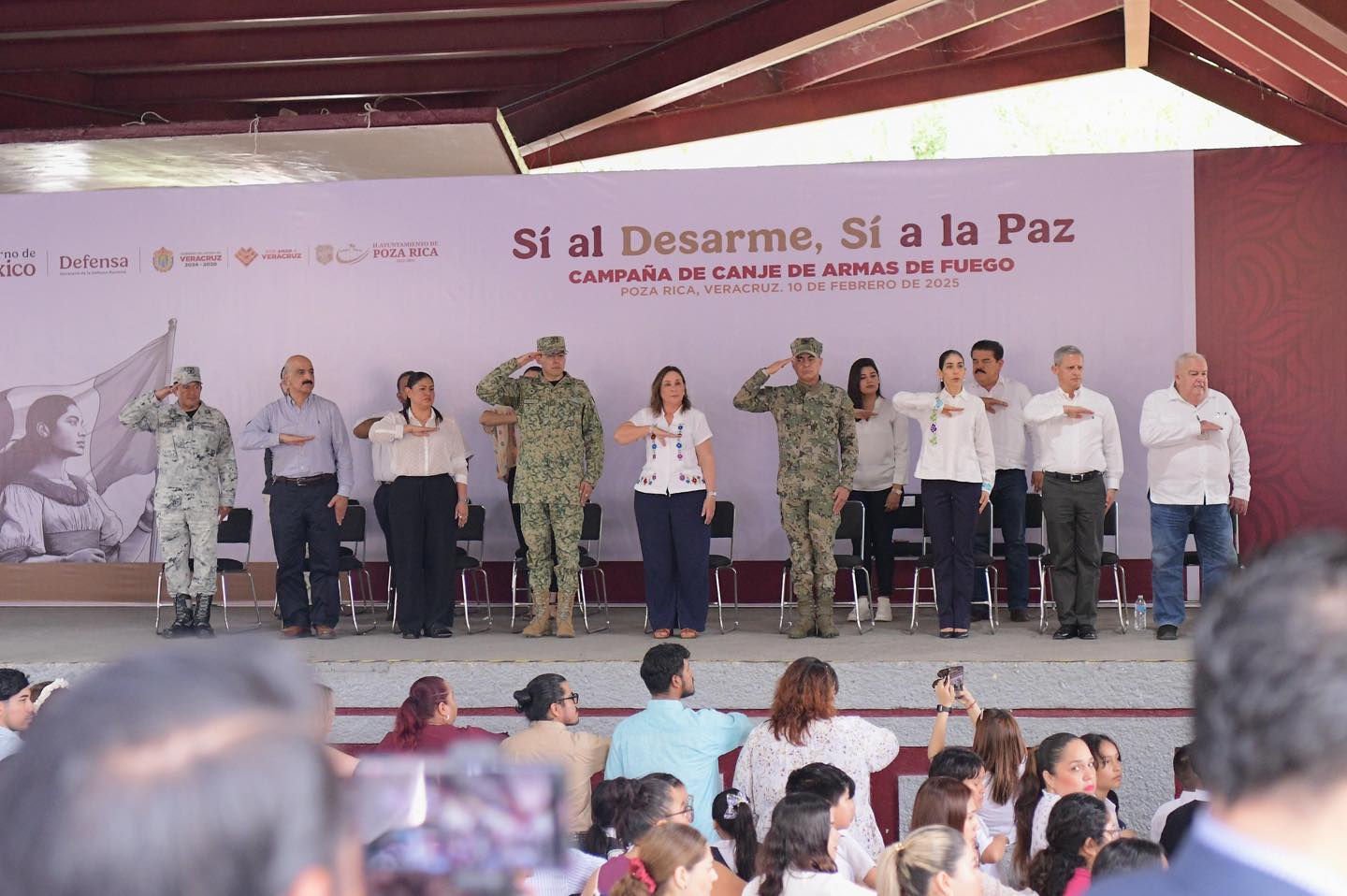 FISCAL GENERAL ASISTE AL INICIO DE LA CAMPAÑA NACIONAL “SÍ AL DESARME, SÍ A LA PAZ” EN POZA RICA