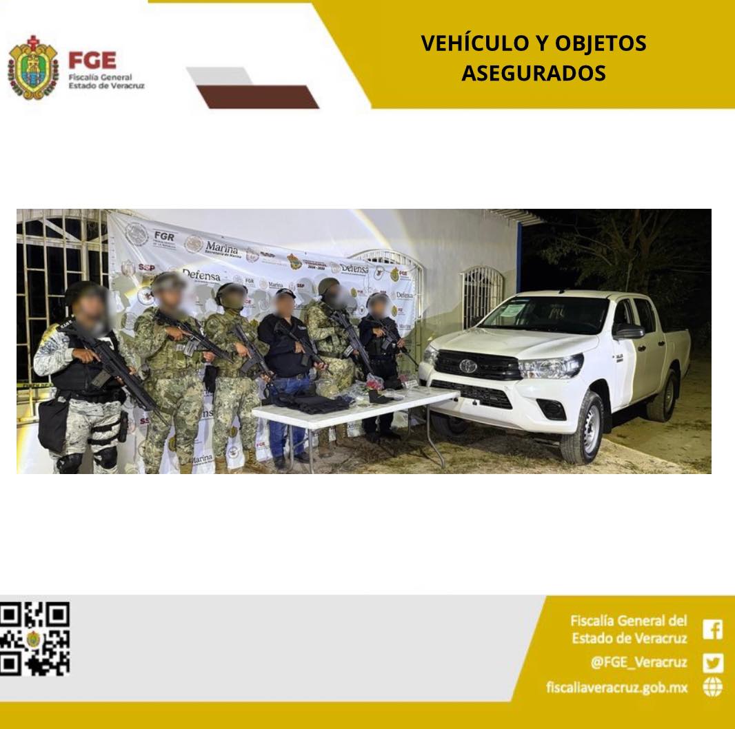 VEHÍCULO Y OBJETOS ASEGURADOS EN OPERATIVO DE CATEO CON FUERZAS FEDERALES Y ESTATALES EN JÁLTIPAN DE MORELOS