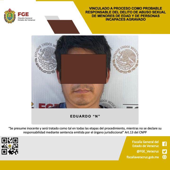 VINCULADO A PROCESO COMO PROBABLE RESPONSABLE DEL DELITO DE ABUSO SEXUAL DE MENORES DE EDAD Y DE PERSONAS INCAPACES AGRAVADO