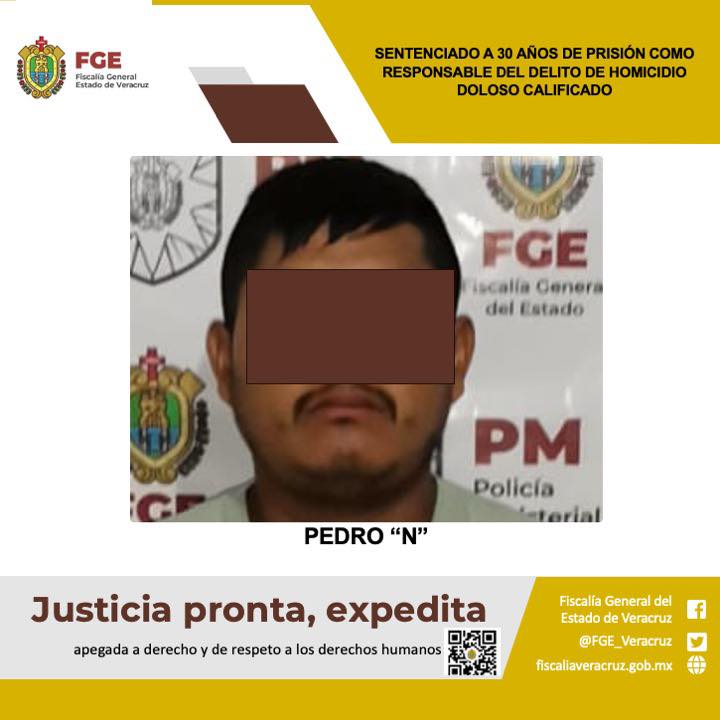 SENTENCIADO A 30 AÑOS DE PRISIÓN COMO RESPONSABLE DEL DELITO DE HOMICIDIO DOLOSO CALIFICADO