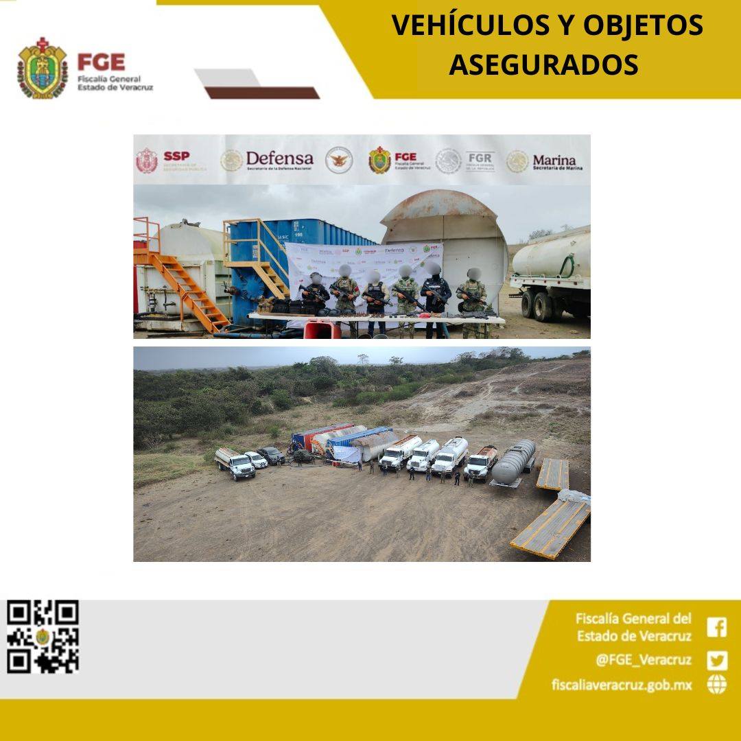 VEHÍCULOS Y OBJETOS ASEGURADOS EN OPERATIVO DE CATEO CON FUERZAS FEDERALES Y ESTATALES EN TUXPAN