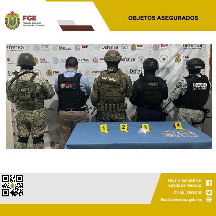 OBJETOS ASEGURADOS EN OPERATIVO DE CATEO CON FUERZAS FEDERALES Y ESTATALES EN SAN ANDRÉS TUXTLA