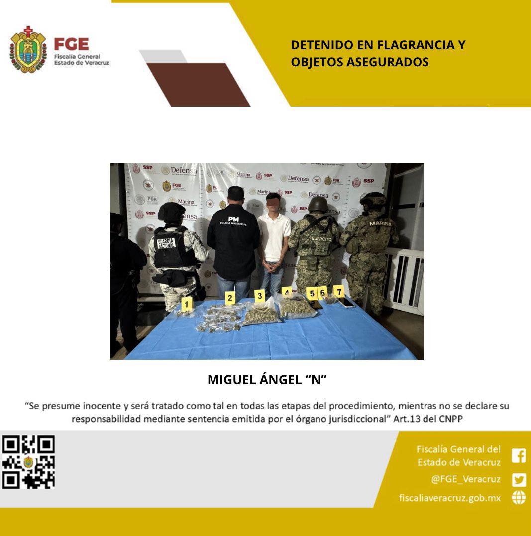 UNA PERSONA DETENIDA Y OBJETOS ASEGURADOS EN OPERATIVO DE CATEO CON FUERZAS FEDERALES Y ESTATALES EN COSOLEACAQUE
