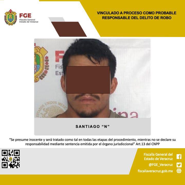 VINCULADO A PROCESO COMO PROBABLE RESPONSABLE DEL DELITO DE ROBO