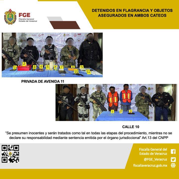 DOS PERSONAS DETENIDAS Y OBJETOS ASEGURADOS EN DOS OPERATIVOS DE CATEO CON FUERZAS FEDERALES Y ESTATALES EN YANGA.