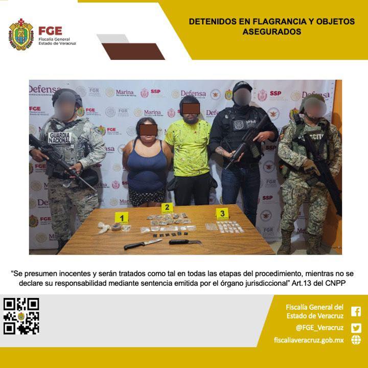 DOS PERSONAS DETENIDAS Y OBJETOS ASEGURADOS EN OPERATIVO DE CATEO CON FUERZAS FEDERALES EN NAUTLA