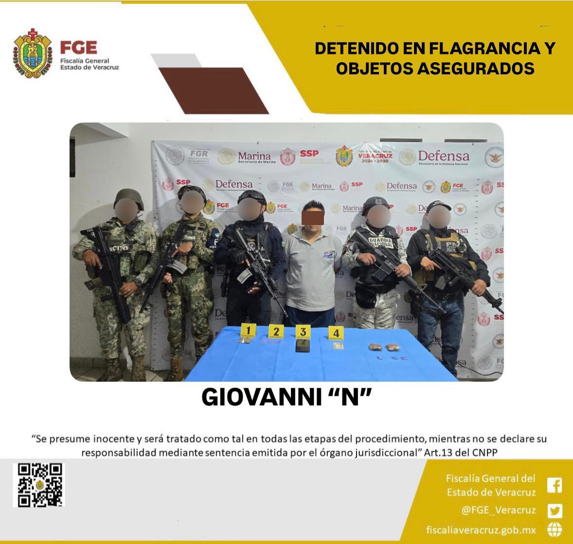 UNA PERSONA DETENIDA Y OBJETOS ASEGURADOS EN OPERATIVO DE CATEO CON FUERZAS FEDERALES Y ESTATALES EN RÍO BLANCO