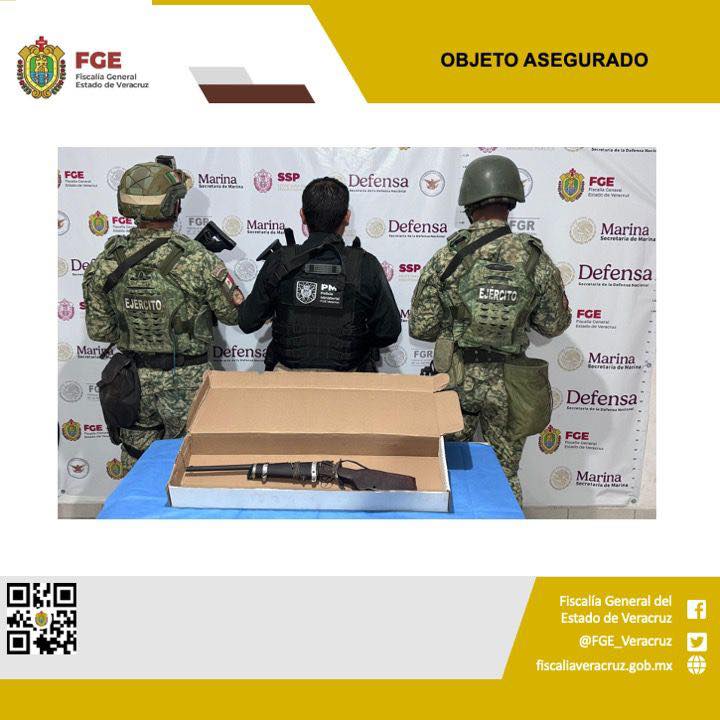 OBJETO ASEGURADO EN OPERATIVO DE CATEO CON FUERZAS FEDERALES EN TEMPOAL