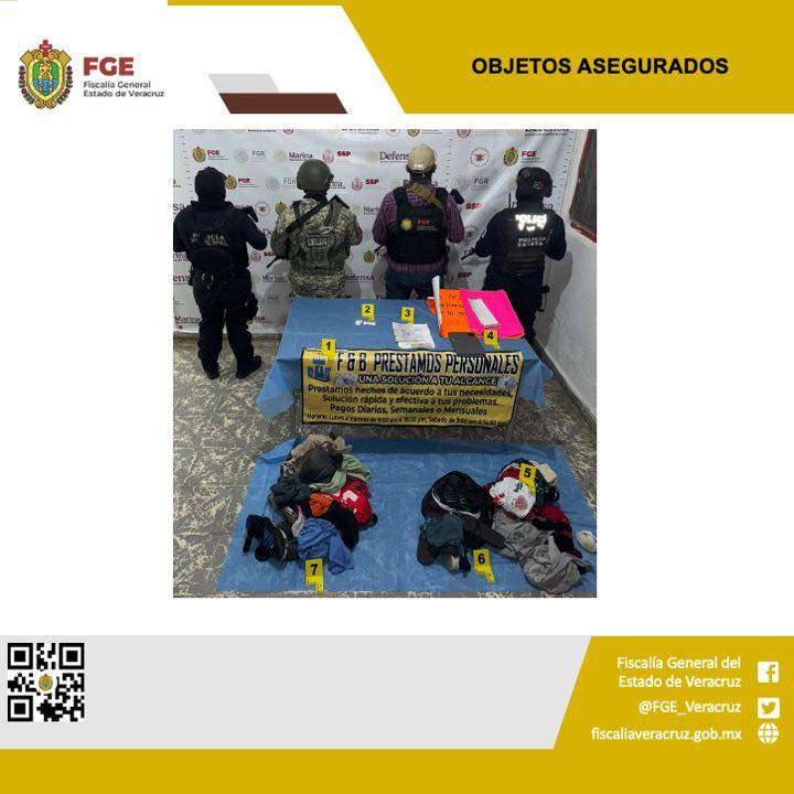 OBJETOS ASEGURADOS EN OPERATIVO DE CATEO CON FUERZAS FEDERALES, ESTATALES Y MUNICIPALES EN SAN ANDRÉS TUXTLA