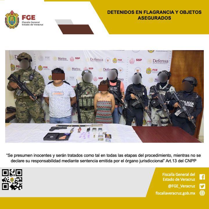 DOS PERSONAS DETENIDAS Y OBJETOS ASEGURADOS EN OPERATIVO DE CATEO CON FUERZAS FEDERALES, ESTATALES Y MUNICIPALES EN TUXPAN