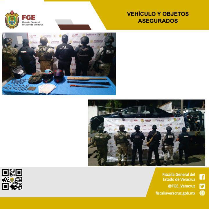 OBJETOS Y VEHÍCULOS ASEGURADOS EN OPERATIVO DE CATEO CON FUERZAS FEDERALES Y ESTATALES EN COSOLEACAQUE