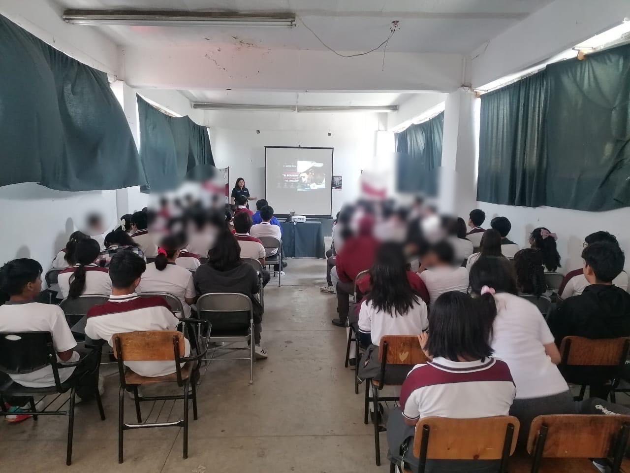 Imparte UECS pláticas preventivas relacionadas al engaño telefónico y extorsión en su modalidad de sexting, grooming y morphing