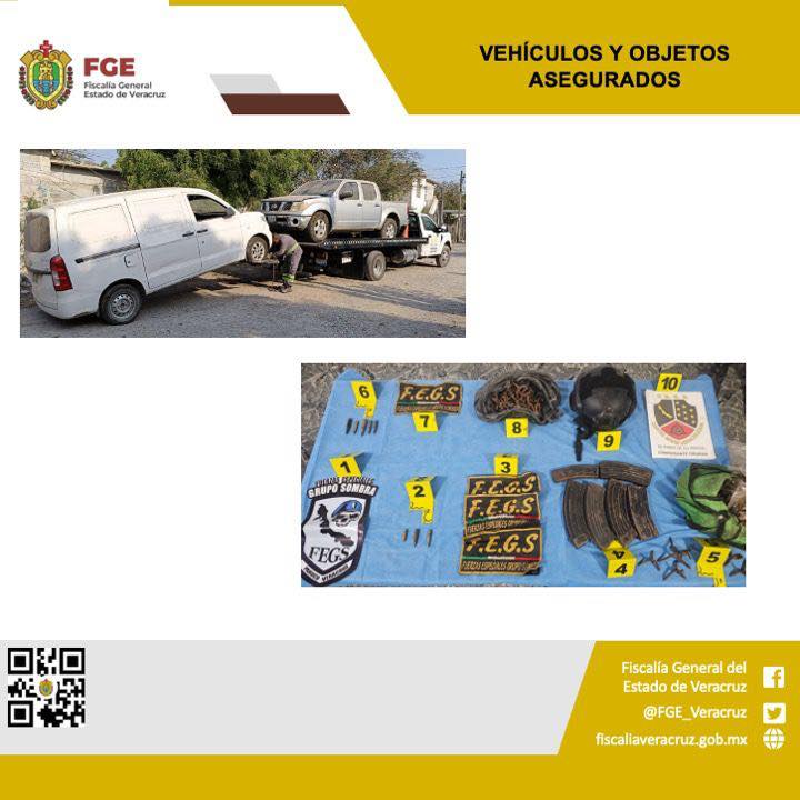 VEHÍCULOS Y OBJETOS ASEGURADOS EN OPERATIVO DE CATEO CON FUERZAS FEDERALES Y ESTATALES EN PÁNUCO.
