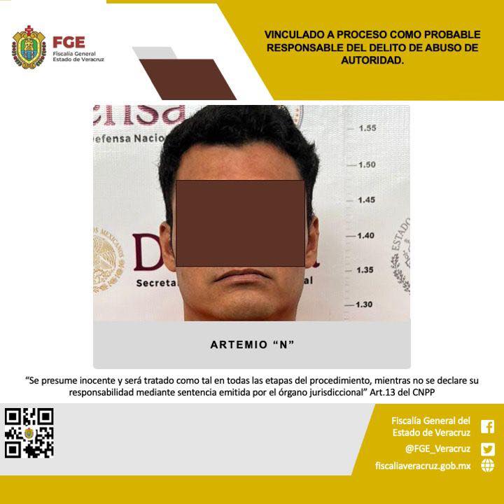 VINCULADO A PROCESO COMO PROBABLE RESPONSABLE DEL DELITO DE ABUSO DE AUTORIDAD.