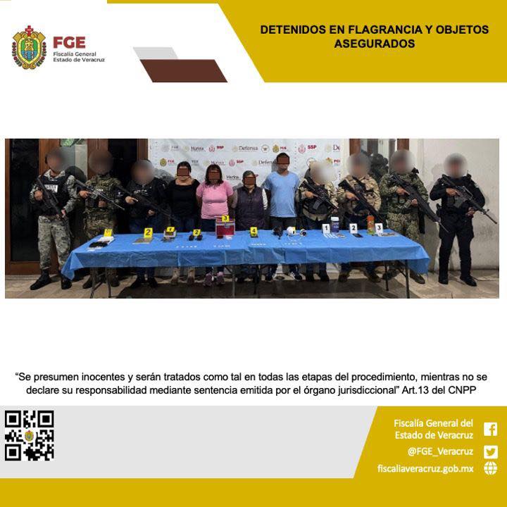 CUATRO PERSONAS DETENIDAS Y OBJETOS ASEGURADOS EN OPERATIVO DE CATEO CON FUERZAS FEDERALES Y ESTATALES EN CÓRDOBA