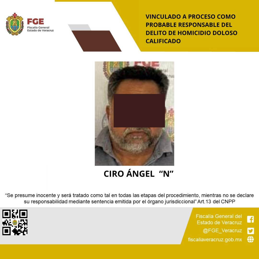 Vinculado a proceso como probable responsable del delito de homicidio doloso calificado