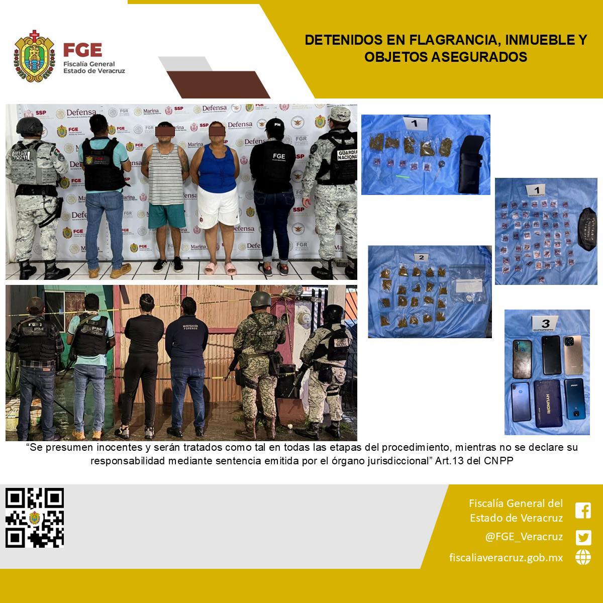 DOS PERSONAS DETENIDAS EN OPERATIVO DE CATEO CON FUERZAS FEDERALES Y ESTATALES EN VERACRUZ