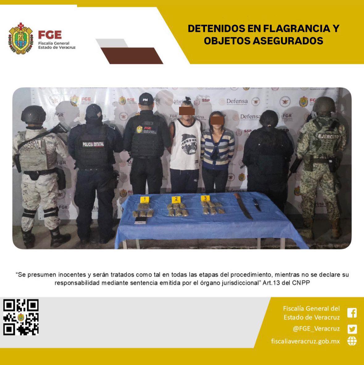 DOS PERSONAS DETENIDAS Y OBJETOS ASEGURADOS EN OPERATIVO DE CATEO CON FUERZAS FEDERALES Y ESTATALES EN COACOATZINTLA