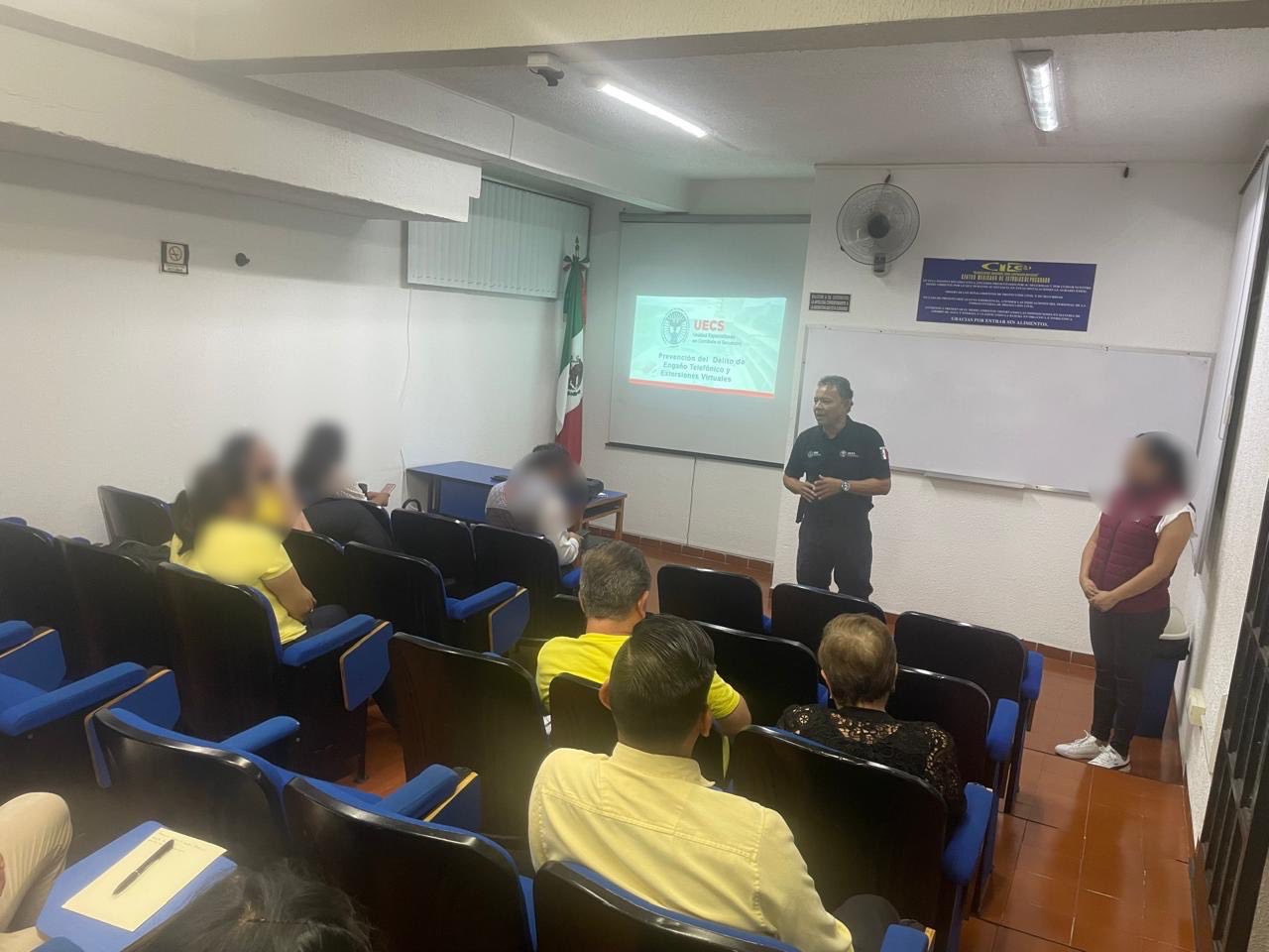 Imparte UECS plática preventiva relacionada con el secuestro y engaño telefónico