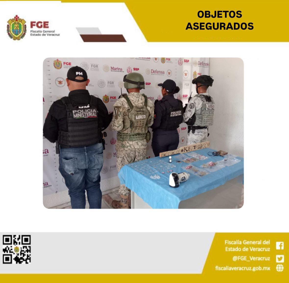 OBJETOS ASEGURADOS EN OPERATIVO DE CATEO CON FUERZAS FEDERALES Y ESTATALES EN COSAMALOAPAN