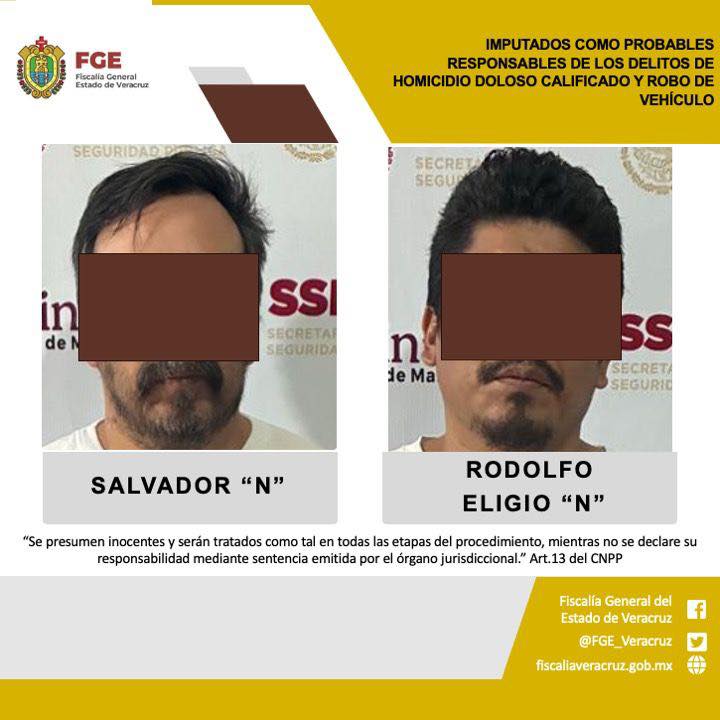 FGE CUMPLIMENTA ORDEN DE APREHENSIÓN Y OBTIENE PRISIÓN PREVENTIVA OFICIOSA CONTRA LOS PRESUNTOS RESPONSABLES DE DOBLE HOMICIDIO Y ROBO DE VEHÍCULO EN COATEPEC.
