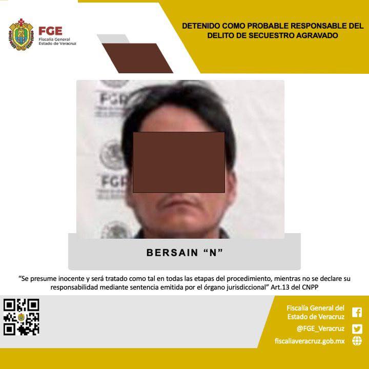 Aprehendido en Edomex por su probable participación en secuestro agravado ocurrido en Rafael Delgado.