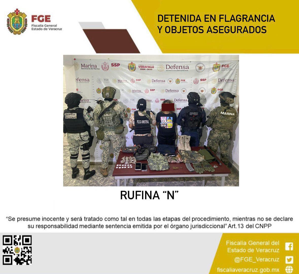 UNA PERSONA DETENIDA Y OBJETOS ASEGURADOS EN OPERATIVO DE CATEO CON FUERZAS FEDERALES Y ESTATALES EN HUEYAPAN DE OCAMPO