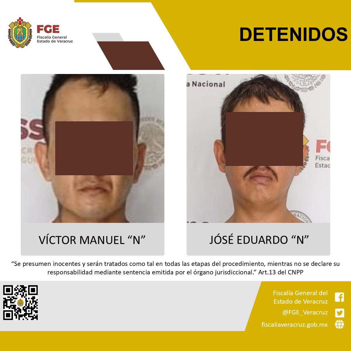 FGE INVESTIGA A DETENIDOS POR SU PROBABLE PARTICIPACIÓN EN PRIVACIÓN DE LA LIBERTAD DE I.H.C.