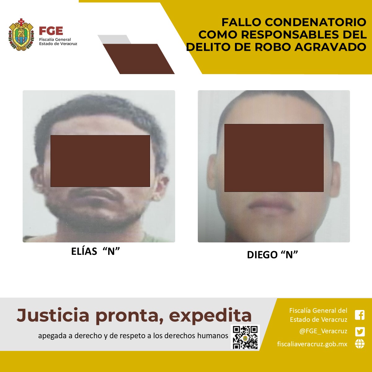 Fallo condenatorio como responsables del delito de robo agravado