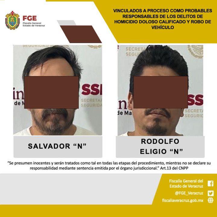 FGE RATIFICA PRISIÓN PREVENTIVA CONTRA LOS PRESUNTOS RESPONSABLES DE DOBLE HOMICIDIO Y ROBO DE VEHÍCULO EN COATEPEC.