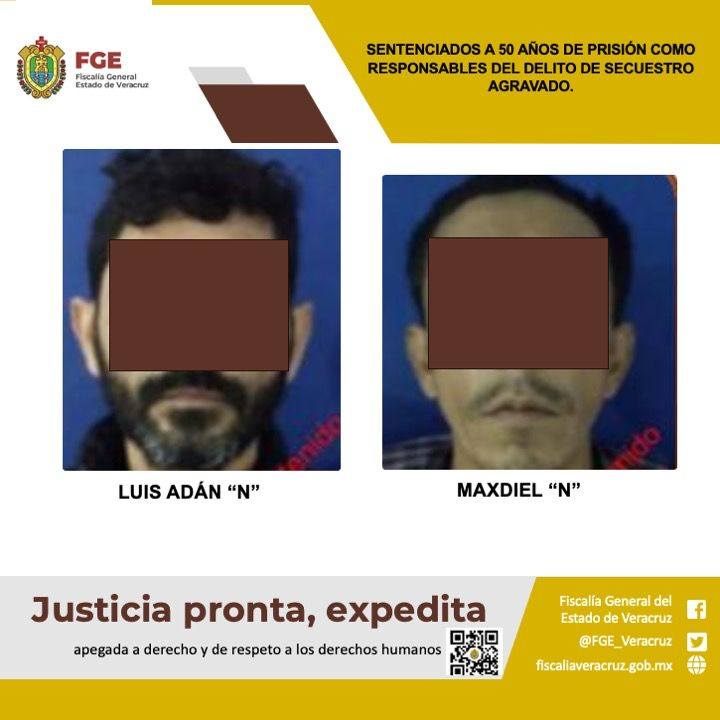 SENTENCIADOS A 50 AÑOS DE PRISIÓN COMO RESPONSABLES DEL DELITO DE SECUESTRO AGRAVADO.
