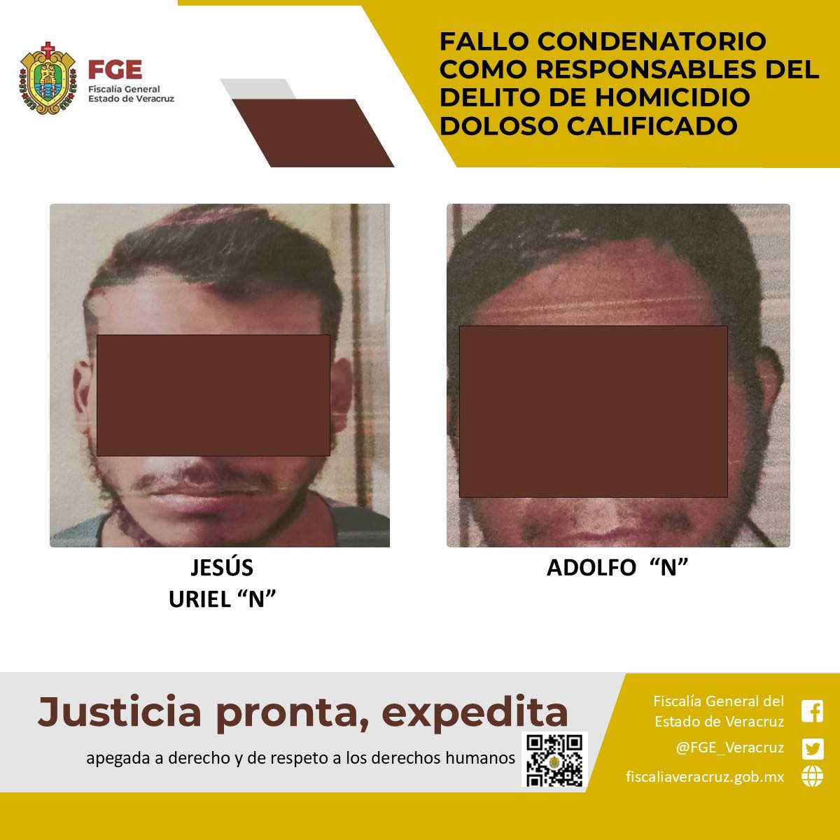 FALLO CONDENATORIO COMO RESPONSABLES DEL DELITO DE HOMICIDIO DOLOSO CALIFICADO