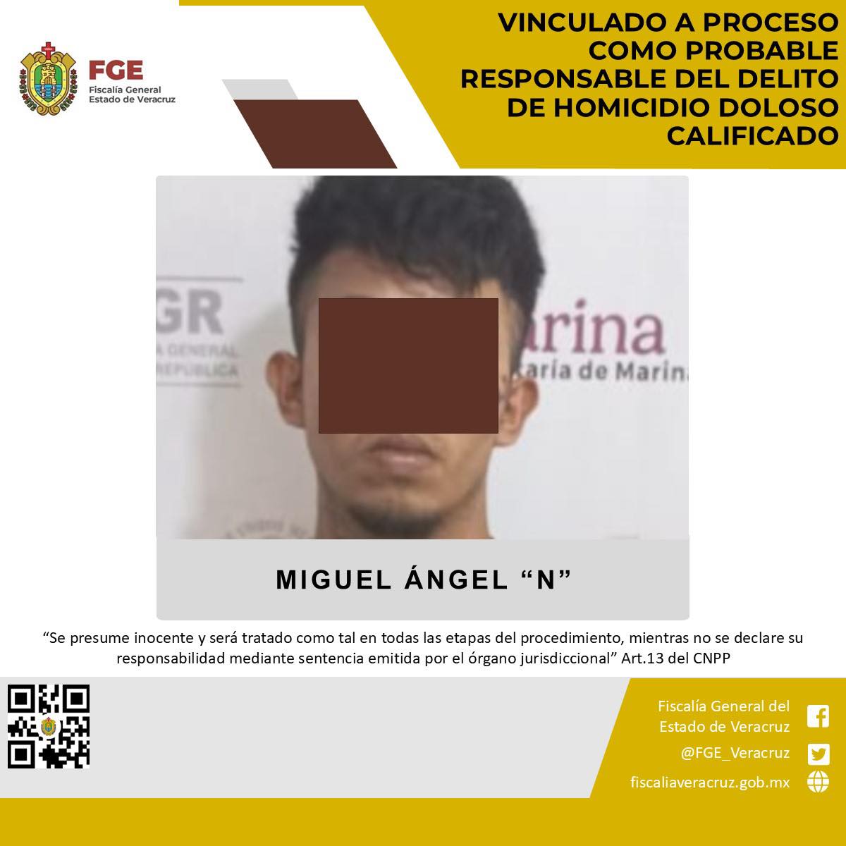 Vinculado a proceso como probable responsable del delito de homicidio doloso calificado