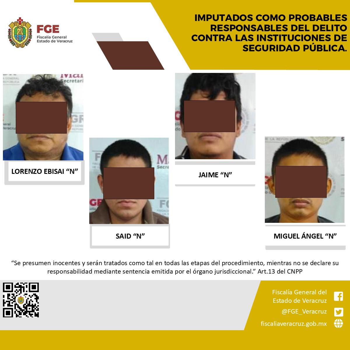 SE QUEDAN EN PRISIÓN PREVENTIVA LOS TRES PRESUNTOS RESPONSABLES DEL HOMICIDIO DOLOSO DE ALEXIS NOÉ.