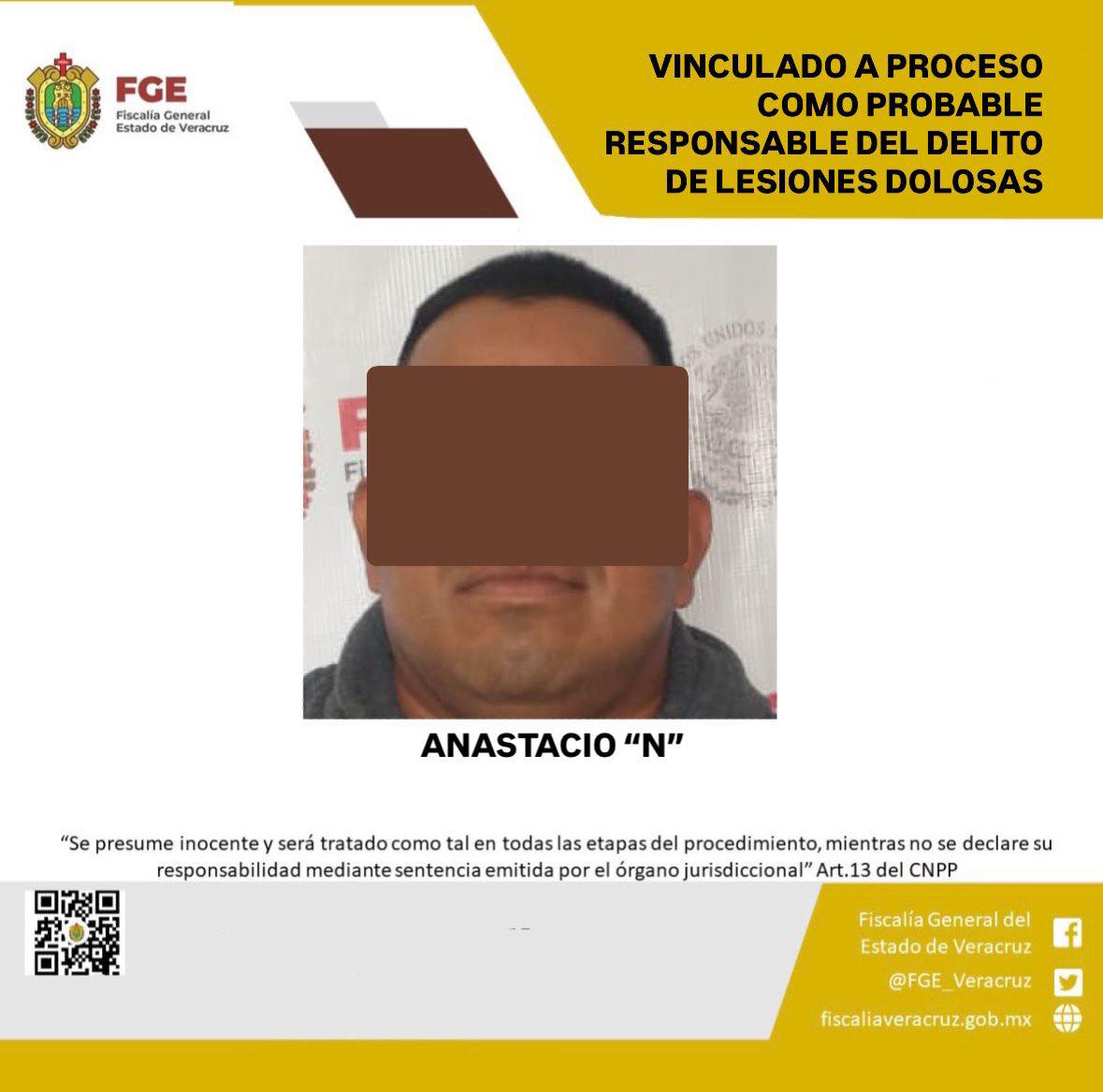 VINCULADO A PROCESO COMO PROBABLE RESPONSABLE DEL DELITO DE LESIONES DOLOSAS