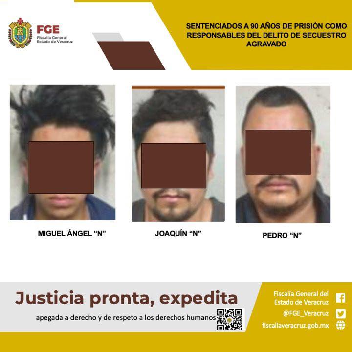 SENTENCIADOS A 90 AÑOS DE PRISIÓN COMO RESPONSABLES DEL DELITO DE SECUESTRO AGRAVADO