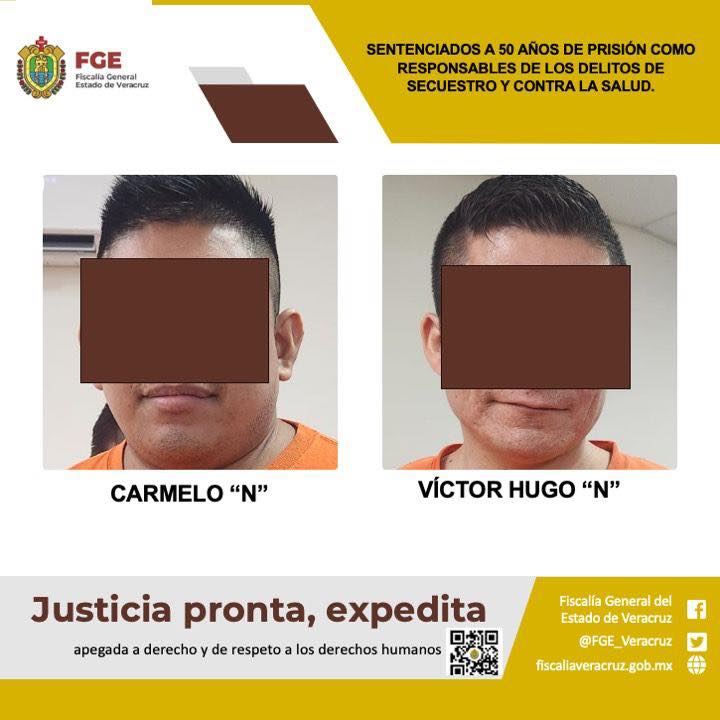 SENTENCIADOS A 50 AÑOS DE PRISIÓN COMO RESPONSABLES DE LOS DELITOS DE SECUESTRO Y CONTRA LA SALUD.