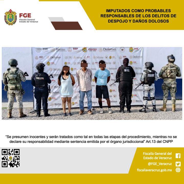 FGE EJECUTA ORDEN DE APREHENSIÓN Y LOGRA PRISIÓN PREVENTIVA JUSTIFICADA CONTRA PROBABLES RESPONSABLES DE DESPOJO Y DAÑOS DOLOSOS A PREDIO EN EL CHAPOPOTE.