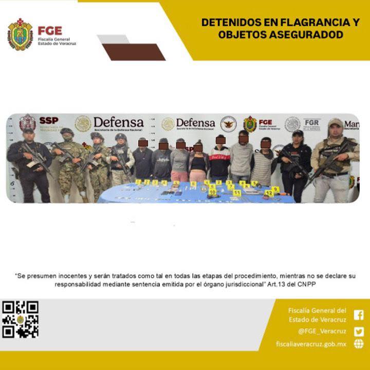 SIETE PERSONAS DETENIDAS Y OBJETOS ASEGURADOS EN OPERATIVO DE CATEO CON FUERZAS FEDERALES Y ESTATALES EN MARIANO ESCOBEDO
