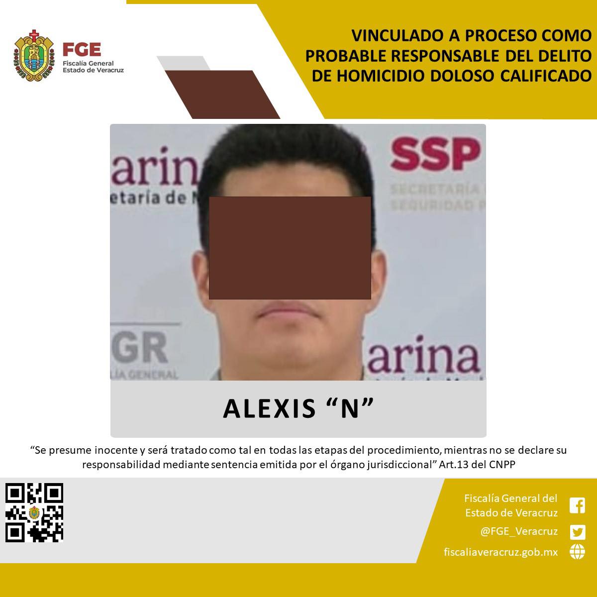 Vinculado a proceso como probable responsable del delito de homicidio doloso calificado
