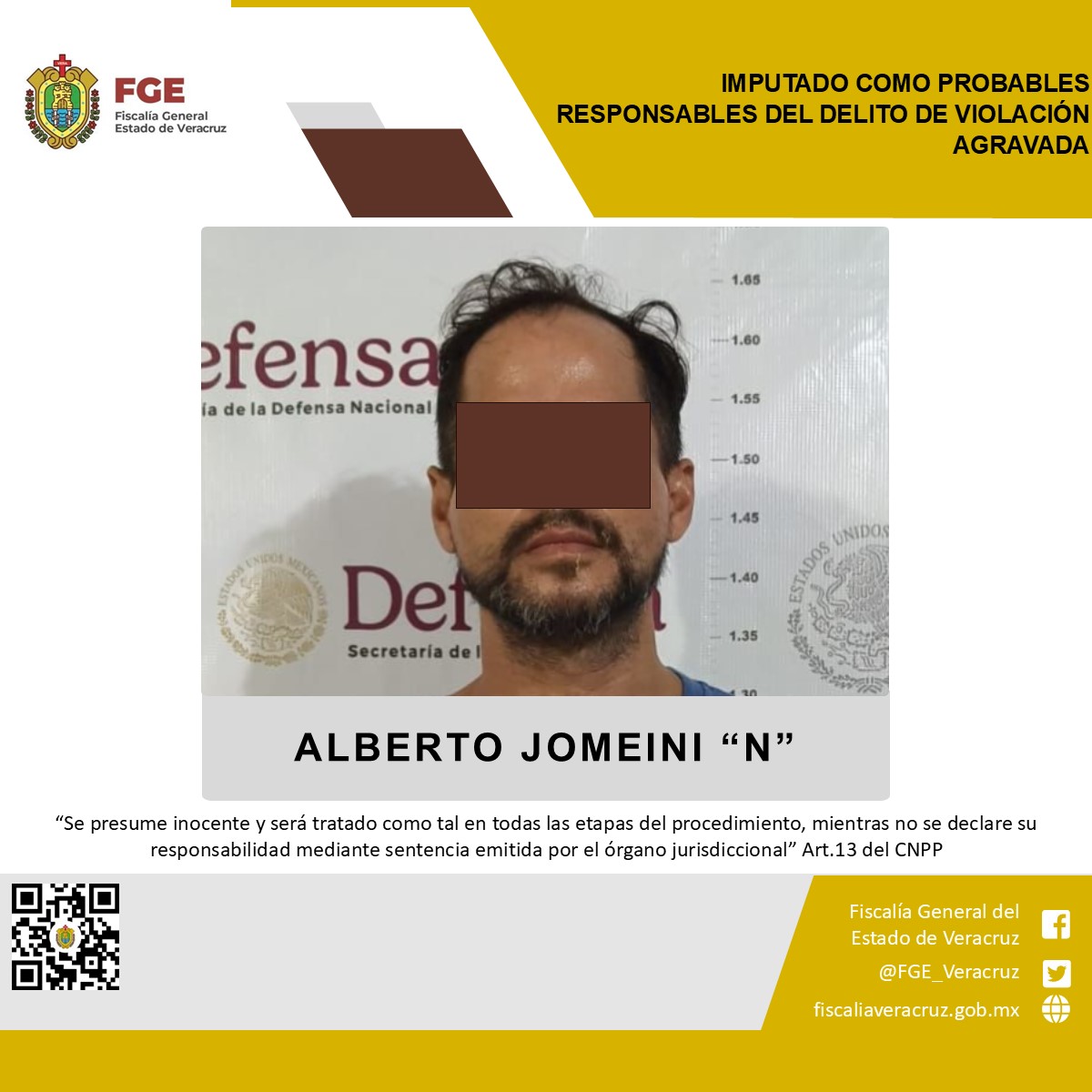 Imputado como probables responsables del delito de violación agravada