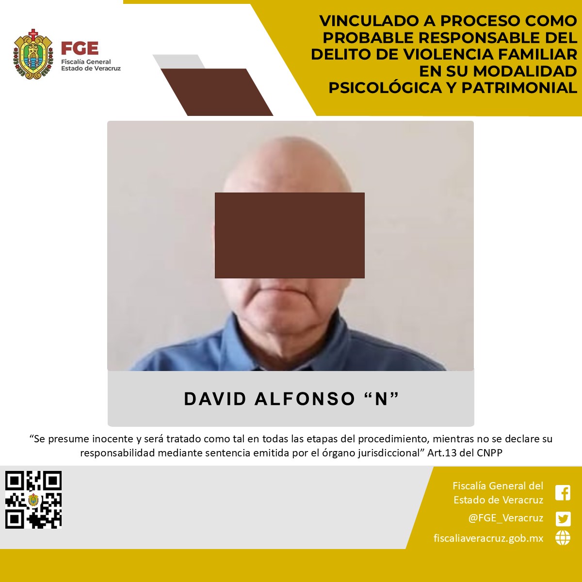 Vinculado a proceso como probable responsable del delito de violencia familiar en su modalidad psicológica y patrimonial