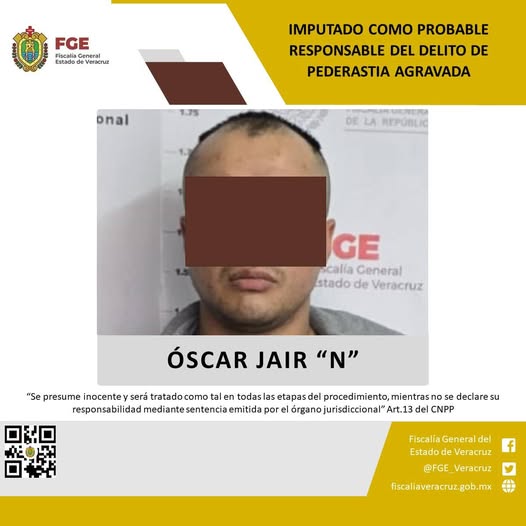 FISCALÍA ESPECIALIZADA LOGRA PRISIÓN PREVENTIVA JUSTIFICADA CONTRA PROBABLE RESPONSABLE DE PEDERASTIA AGRAVADA