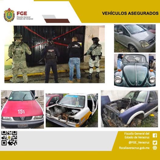 VEHÍCULOS ASEGURADOS EN OPERATIVO DE CATEO CON FUERZAS FEDERALES Y ESTATALES EN LA PERLA.